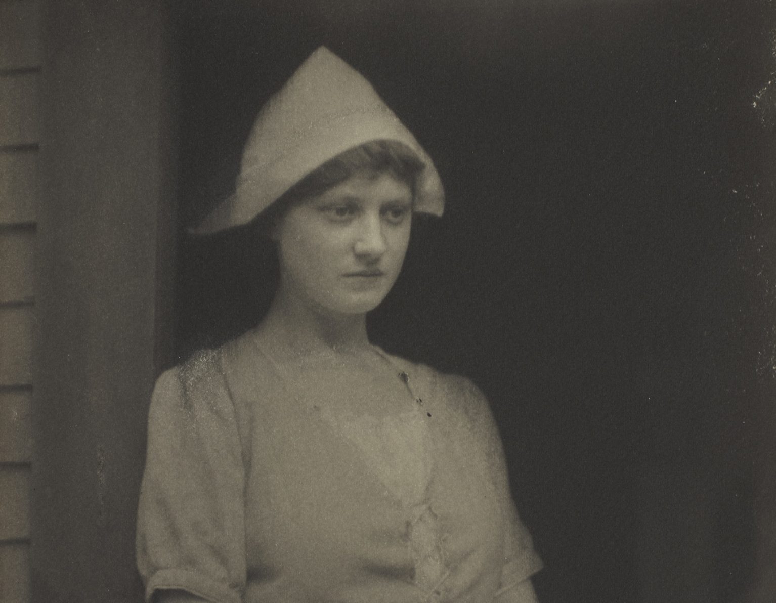 CROP Doris Ulmann - Woman In Doorway With Peaked Hat - Ogden Museum Of ...